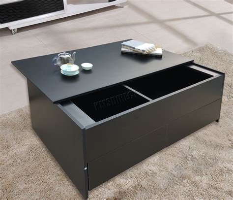 Next Day Delivery Black And White Coffee Table With Storage